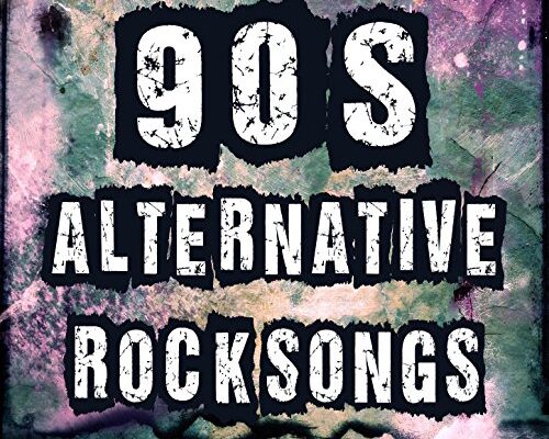 A graphic with text that says "90s Alternative Rock Songs"