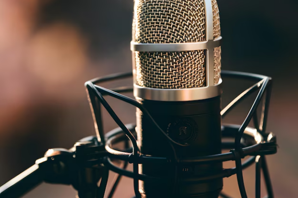 A studio microphone