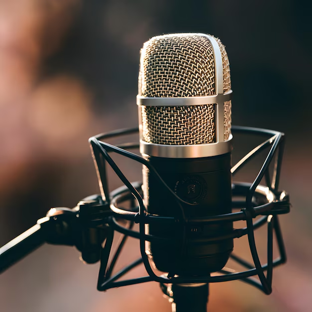 A studio microphone